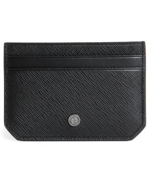Harrods Saffiano Leather Card Holder - Black