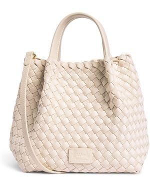 Harrods Mini Neoprene Woven Tote Bag - Natural