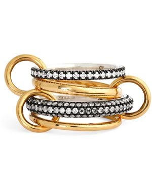 Spinelli Kilcollin Sterling And Diamond Vega Ring - Metallic