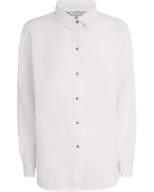 Barbour Linen Hampton Shirt - White