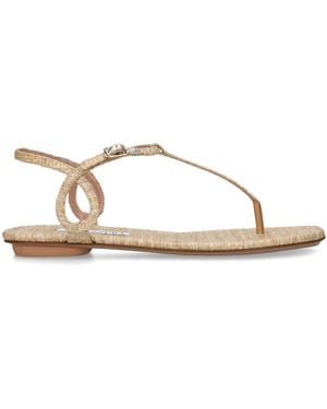Aquazzura Woven Almost Bare Sandals - Natural