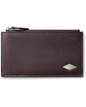 Cartier Leather Losange Card Holder - Purple