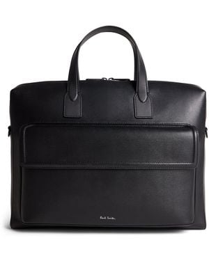 Paul Smith Leather Folio Bag - Black