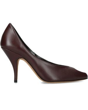 Jude Leather Icon Court Shoes 100 - Brown