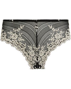 Wacoal Embrace Lace Tanga Briefs - Grey