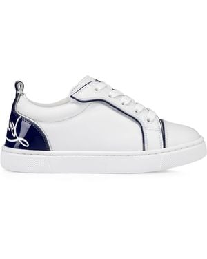 Christian Louboutin Funnyto Leather Trainers - Metallic