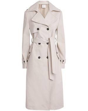 Eleventy Water-Resistant Trench Coat - Natural