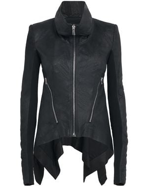 Rick Owens Naska Leather Jacket - Black