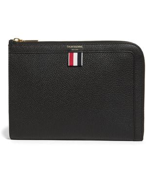 Thom Browne Mini Leather Folio - Black