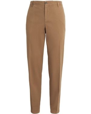 Isaia Stretch-Cotton Chinos - Natural