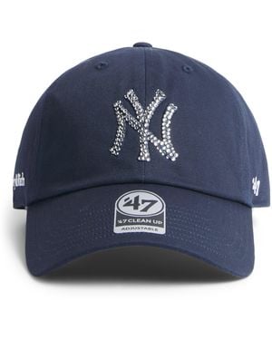 Sporty & Rich X Ny Yankees Embellished Cap - Blue