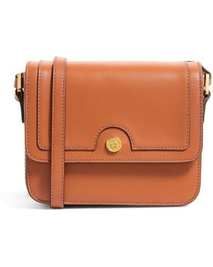 Harrods Leather Camera Bag - Brown