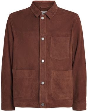 Wax London Suede Robin Chore Jacket - Brown