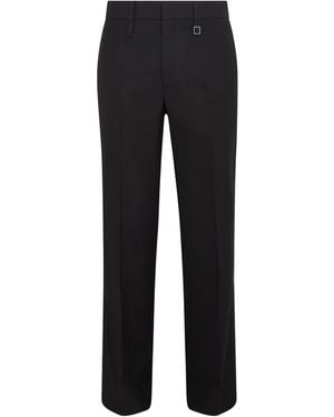 WOOYOUNGMI Wool Straight Trousers - Black