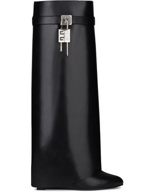 Givenchy Shark Lock Boots Wide Fit - Black