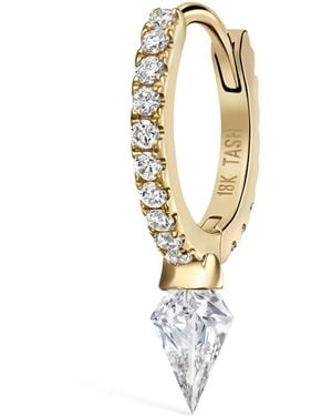 Maria Tash Silhouette Diamond Short Spike Eternity Hoop Earring - Metallic