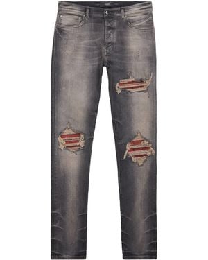 Amiri Ripped Mx1 Skinny Jeans - Grey