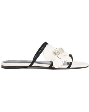Zimmermann Leather Orchid Sandals - White