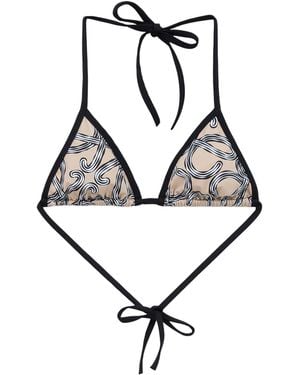 Loewe X Paula's Ibiza Anagram Bikini Top - Metallic