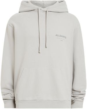 AllSaints Cotton Future Hoodie - Grey