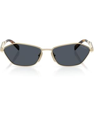 Prada Metal Irregular Sunglasses - Blue