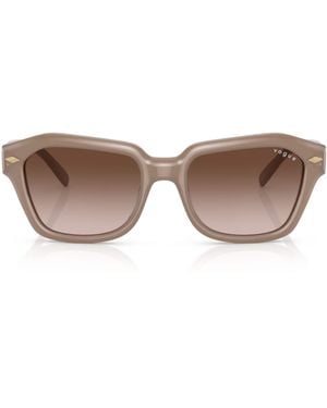 Vogue Acetate Irregular Sunglasses - Brown