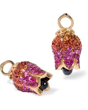 Annoushka Sapphire And Spinel Tulips Earring Drops - Red