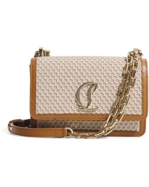 Christian Louboutin Loubi54 Leather Chain Cross-Body Bag - Brown