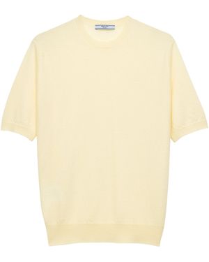 Prada Cashmere T-Shirt Jumper - Natural
