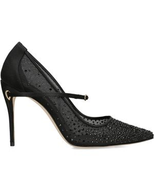 Jennifer Chamandi Embellished Lorenzo Pumps 105 - Black