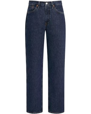 RE/DONE Organic Cotton Loose High-Rise Jeans - Blue
