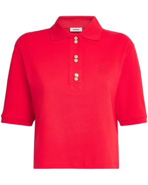 Sandro Cotton Polo Shirt - Red
