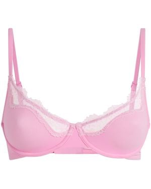 Skims Lace Fits Everybody Demi Bra - Pink