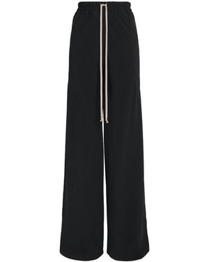 Rick Owens Wide-Leg Drawstring Trousers - Black