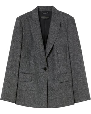 Marina Rinaldi Virgin-Wool Blend Nolana Blazer - Black