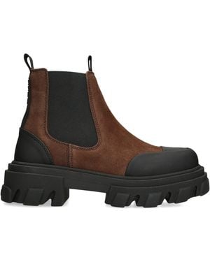 Ganni Pelinova Low Chealsea Boots 40 - Brown