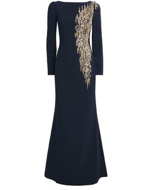 Jenny Packham Embellished Avana Maxi Dress - Blue