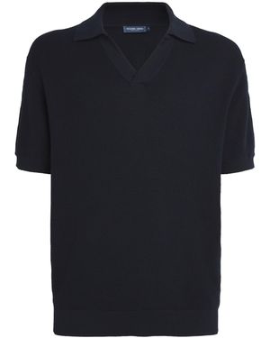 Frescobol Carioca Cotton Rino Polo Shirt - Black