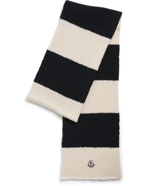 Moncler Stripe Scarf - Black