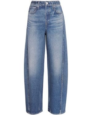 Rag & Bone Miramar Mallow Wide-Leg Joggers - Blue