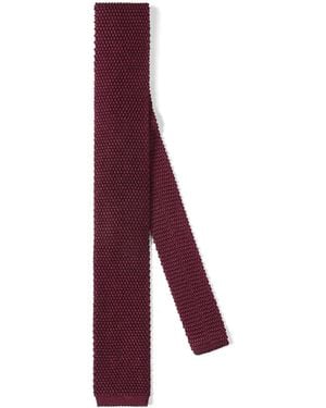 Brunello Cucinelli Silk Knit Tie - Purple
