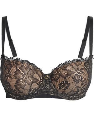 Aubade Lace Rosessence Half-Cup Bra - Brown