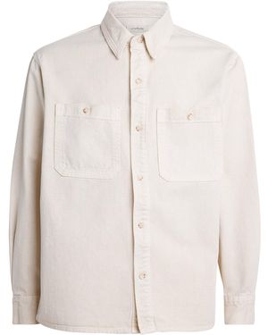 LE17SEPTEMBRE Denim Overshirt - White