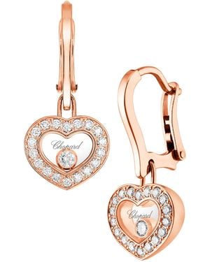 Chopard And Diamond Happy Diamonds Icons Earrings - Metallic