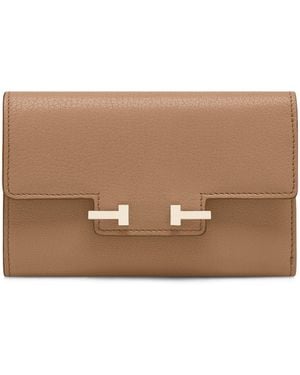 Tom Ford Leather Aube Wallet - Brown