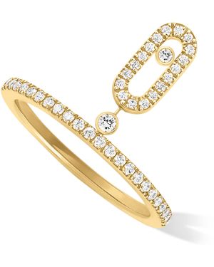 Messika Uno Move And Diamond Ring - Metallic
