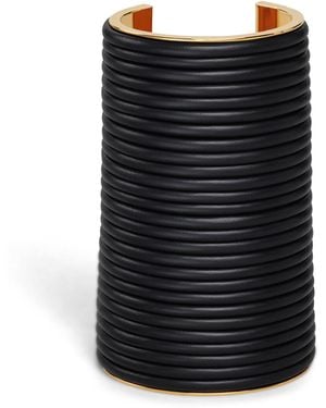 Alaïa Large Lambskin Cuff Bracelet - Black