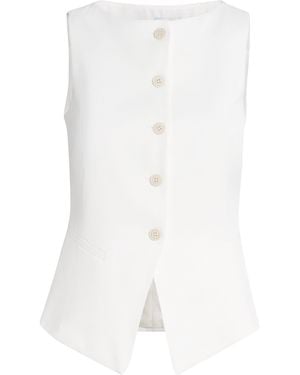 Eleventy Twill Waistcoat - White