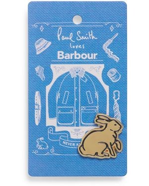 Barbour X Paul Smith Rabbit Pin Badge - Blue
