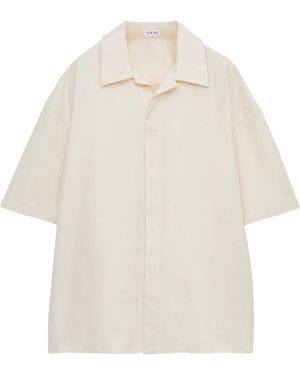 Loewe Cotton Short-Sleeve Shirt - White